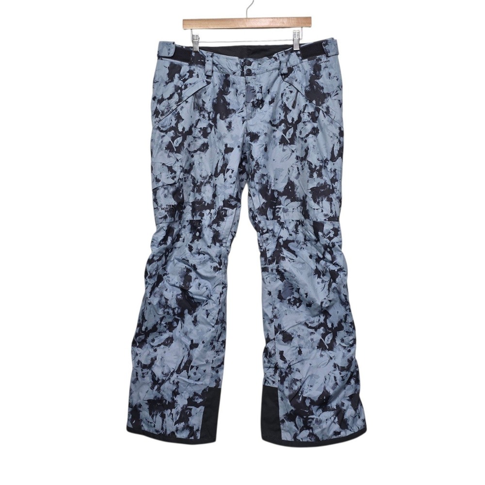 The North Face DryVent Insulated Snow Pants Blue Black Floral XL Regular